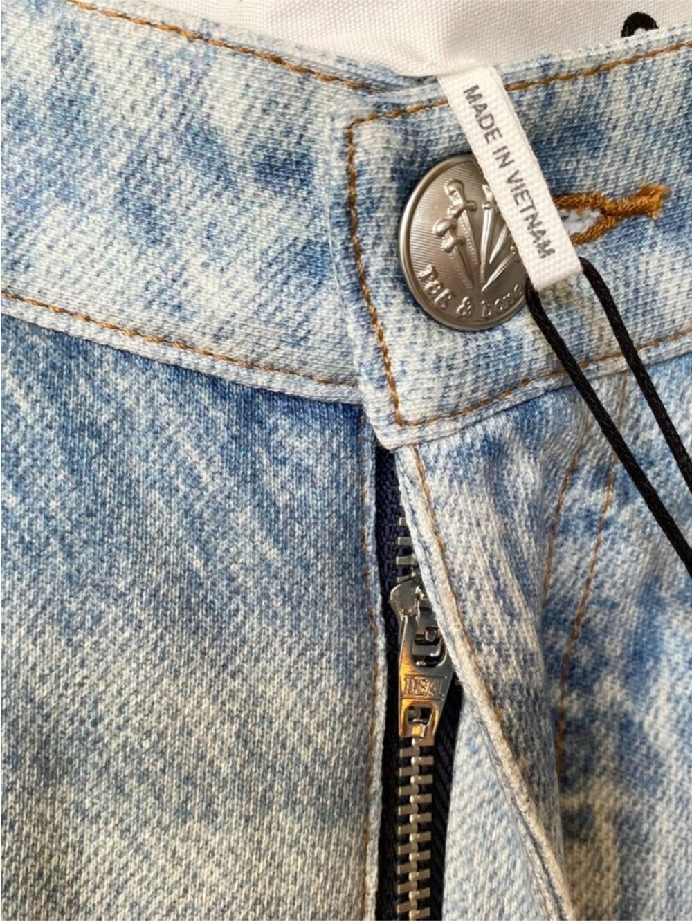 NWT Rag & Bone Miramar Sofie Wide-Leg Pants Sweatpant Jeans 26 Light Blue - Picture 7 of 15